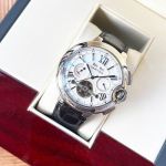 Cartier Stainless Steel Automatic Movement 44*12MM Business Men White Wrist Watch